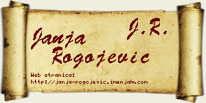 Janja Rogojević vizit kartica